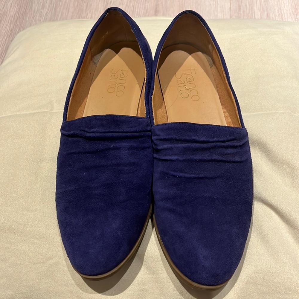FRANCO SARTO PURPLE SUEDE FLATS